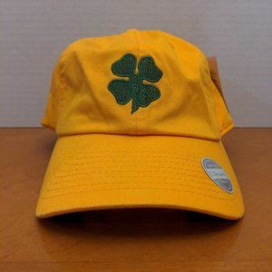 New KBETHOS Unisex 4 Leaf Clover Embroidered Yellow Dad Cap Hat